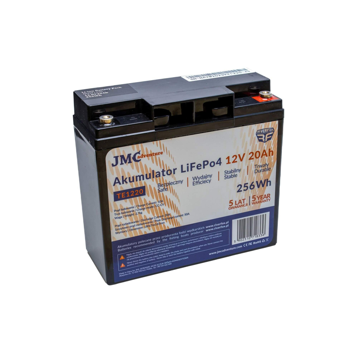 AKUMULATOR JMCRF LiFePo4 Bluetooth